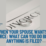 Spouses discussing divorce options with a neutral divorce mediator before filing for divorce.
